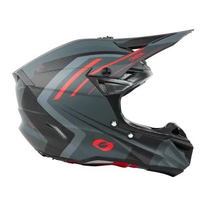 Motocross helmet 5SERIES POLYACRYLITE SPIKE GRAY/RED V.25