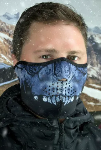 HALF MIDNIGHT SKULL face mask