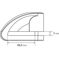 Blocare disc roșu piatră 90589