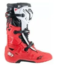 Μπότες μοτοκρός ALPINESTARS TECH 10 ENDURO BRIGHT ΚΟΚΚΙΝΟ/ΜΑΥΡΟ/ΛΕΥΚΟ
