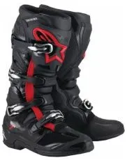 Ghete motocross ALPINESTARS TECH 7 NEGRU/ROSU FLUO C25