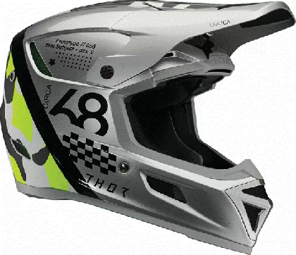 Мотокрос каска THOR REFLEX SPORT RIOT GRAY/ACID MIPS