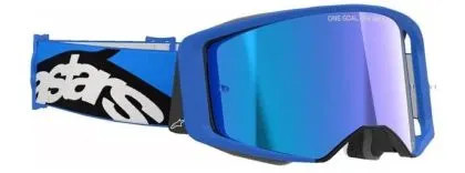 Ochelari de motocross ALPINESTARS SUPERTECH STREAM BLUE MIRROR
