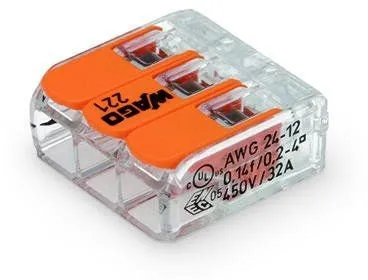 Σύνδεση για καλώδια 0,2-4mm2 (3 καλώδια)