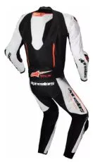 ALPINESTARS LEATHER TEAM GP-R7 1-PC WHT/BLK/RD