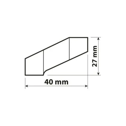 Extensie oglindă decalată - filet M8 la dreapta