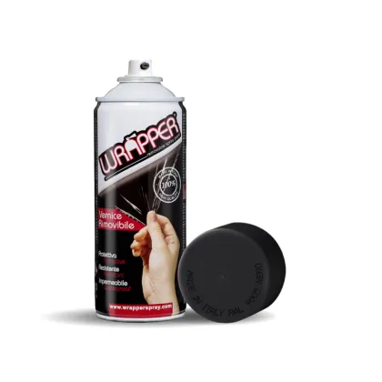 Περιτύλιγμα - σπρέι αφαιρούμενο χρώμα 400ml - μαύρο ματ