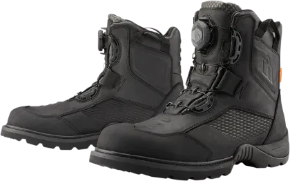 Motorcycle boots ICON STORMHAWK BLACK