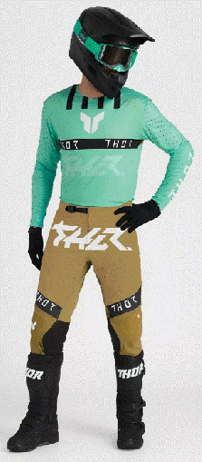 Pantaloni de motocross THOR SPORTMODE FLITE MINT/COPPER
