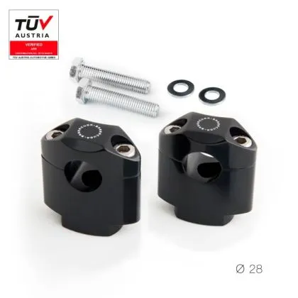 Universal handlebar clamps 28mm BARRACUDA