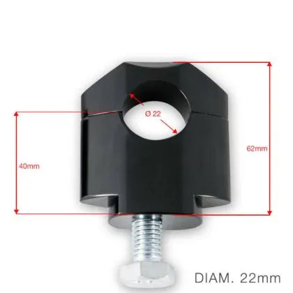 Universal handlebar clamps 28mm BARRACUDA