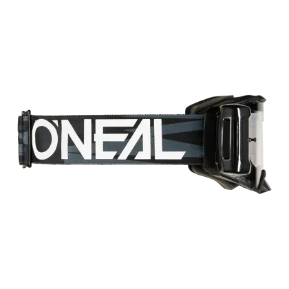 Motocross goggles O`NEAL B-33 ROLL OFF ICTUS BLACK/WHITE - CLEAR