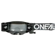 Motocross goggles O`NEAL B-33 ROLL OFF ICTUS BLACK/WHITE - CLEAR