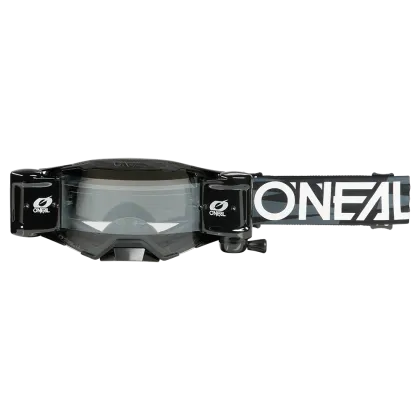 Motocross goggles O`NEAL B-33 ROLL OFF ICTUS BLACK/WHITE - CLEAR