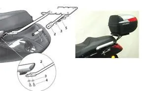 Монтажен комплект за куфари SHAD T0XM19ST