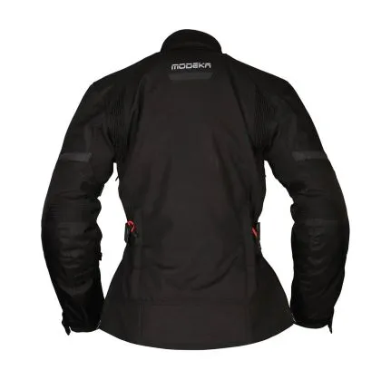 Jachetă moto neagră pentru femei Modeka Luana