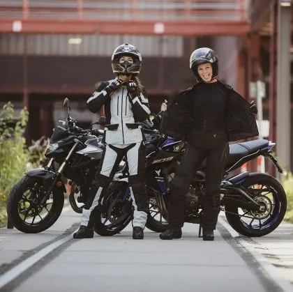 Geaca moto dama Modeka Elaya Gri deschis/Negru