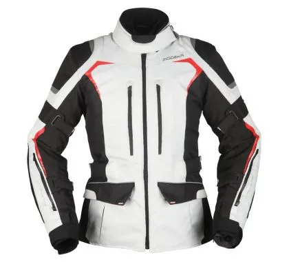 Geaca moto dama Modeka Elaya Gri deschis/Negru