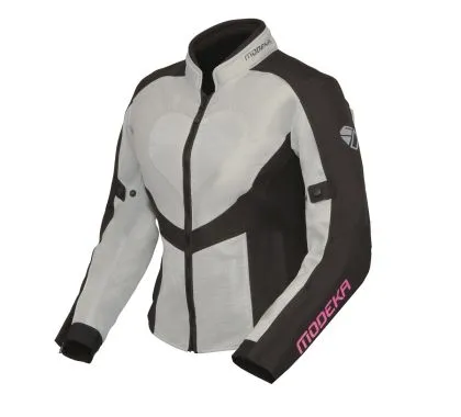 Jachetă motocicletă de vară de damă Modeka Emma Air Light/Grey