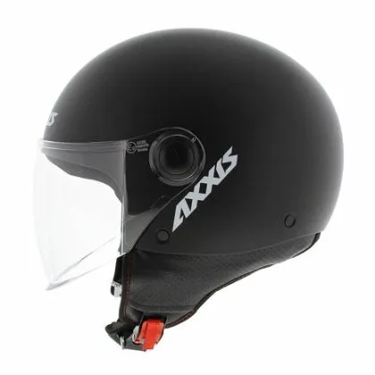 Scooter Helmet Axxis SQUARE SOLID Black Matt