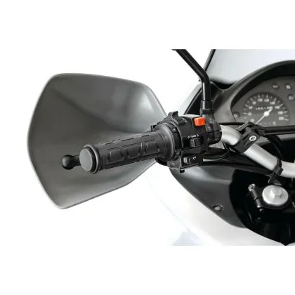Γκριπ μοτοσυκλέτας με θέρμανση 12V Μαύρο - 90536