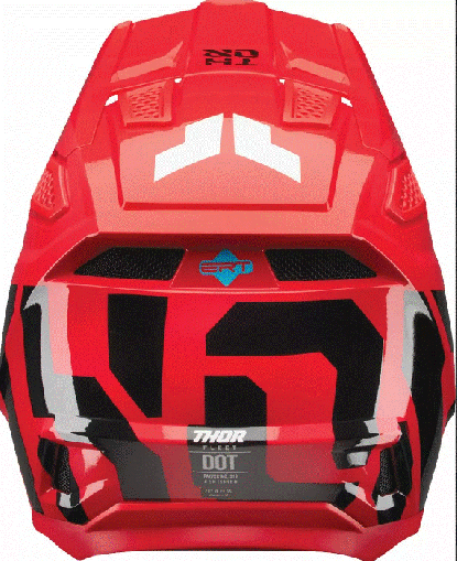 Motocross helmet THOR FLEET FORGE RED