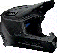 Casca motocross THOR FLEET BLACKOUT MATT