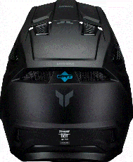 Casca motocross THOR FLEET BLACKOUT MATT
