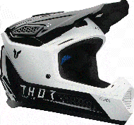 Casca motocross THOR FLEET STORM NEGRU/ALB