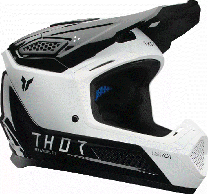 Мотокрос каска THOR FLEET STORM BLACK/WHITE