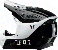 Casca motocross THOR FLEET STORM NEGRU/ALB