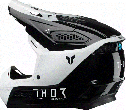 Мотокрос каска THOR FLEET STORM BLACK/WHITE