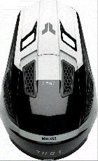 Casca motocross THOR FLEET STORM NEGRU/ALB