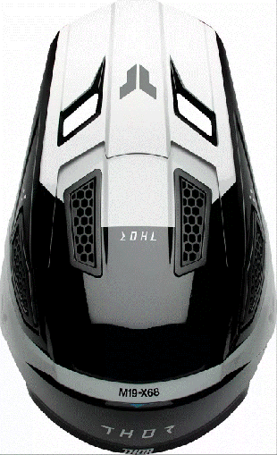 Мотокрос каска THOR FLEET STORM BLACK/WHITE