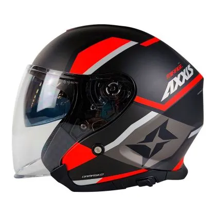Κράνος Scooter Axxis MIRAGE DAMASKO B5 ΜΑΤ ΚΟΚΚΙΝΟ