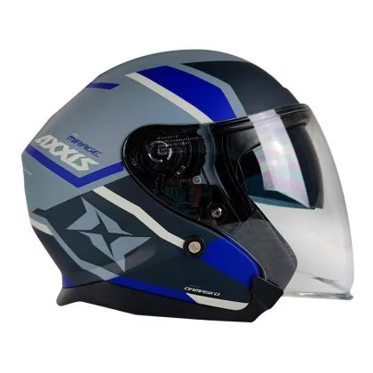 Κράνος σκούτερ Axxis MIRAGE DAMASKO D7 ΜΑΤ ΜΠΛΕ