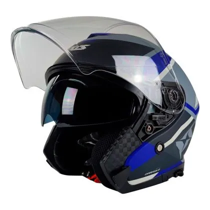 Κράνος σκούτερ Axxis MIRAGE DAMASKO D7 ΜΑΤ ΜΠΛΕ