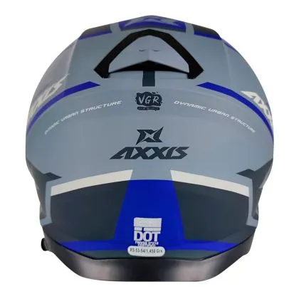 Κράνος σκούτερ Axxis MIRAGE DAMASKO D7 ΜΑΤ ΜΠΛΕ
