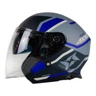 Κράνος σκούτερ Axxis MIRAGE DAMASKO D7 ΜΑΤ ΜΠΛΕ