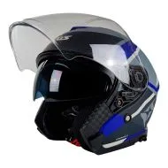 Κράνος σκούτερ Axxis MIRAGE DAMASKO D7 ΜΑΤ ΜΠΛΕ