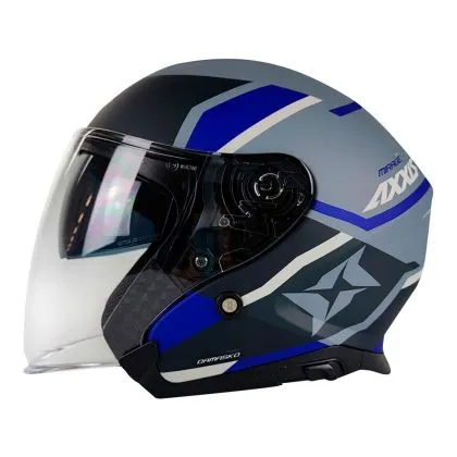 Κράνος σκούτερ Axxis MIRAGE DAMASKO D7 ΜΑΤ ΜΠΛΕ