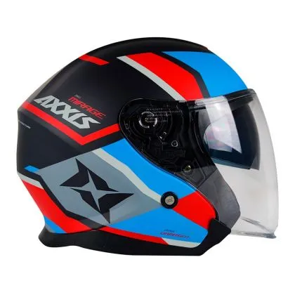 Κράνος σκούτερ Axxis MIRAGE DAMASKO C7 ΜΑΤ ΜΠΛΕ