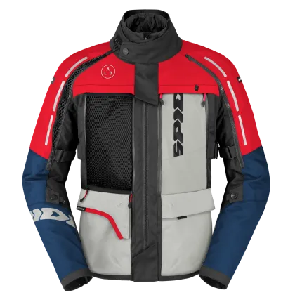 Mъжко текстилно мото яке SPIDI 4 SEASON V3 BLUE/ICE/RED
