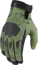 Мото ръкавици ICON HOOLIGAN CE - GREEN CAMO