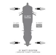 RESISTORS FOR LED MOTORCYCLE INDICATORS BARRACUDA 21WATT