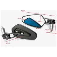 Motorcycle mirrors A-PRO SR-4845 BLACK