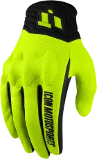 Mănuși moto textilă ICON ANTHEM 2 - HI-VIZ