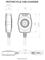 USB Charger QUAD LOCK Motorcycle