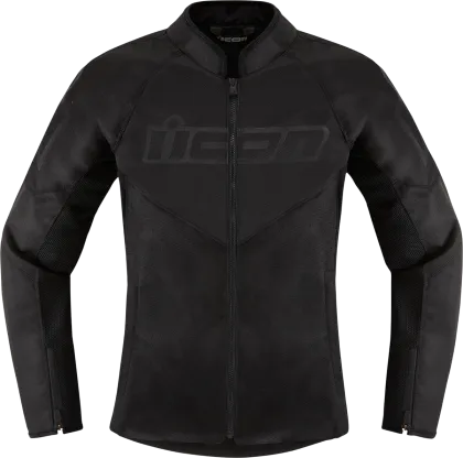 Women's textile motorcycle jacket ICON HOOLIGAN CE BLACK