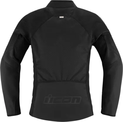 Women's textile motorcycle jacket ICON HOOLIGAN CE BLACK